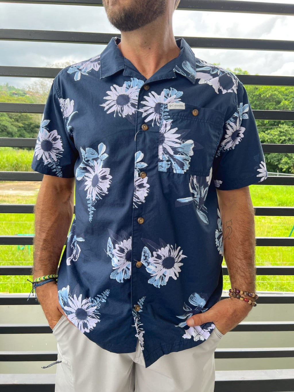 Camisa Columbia Pine Canyon Short Sleeve