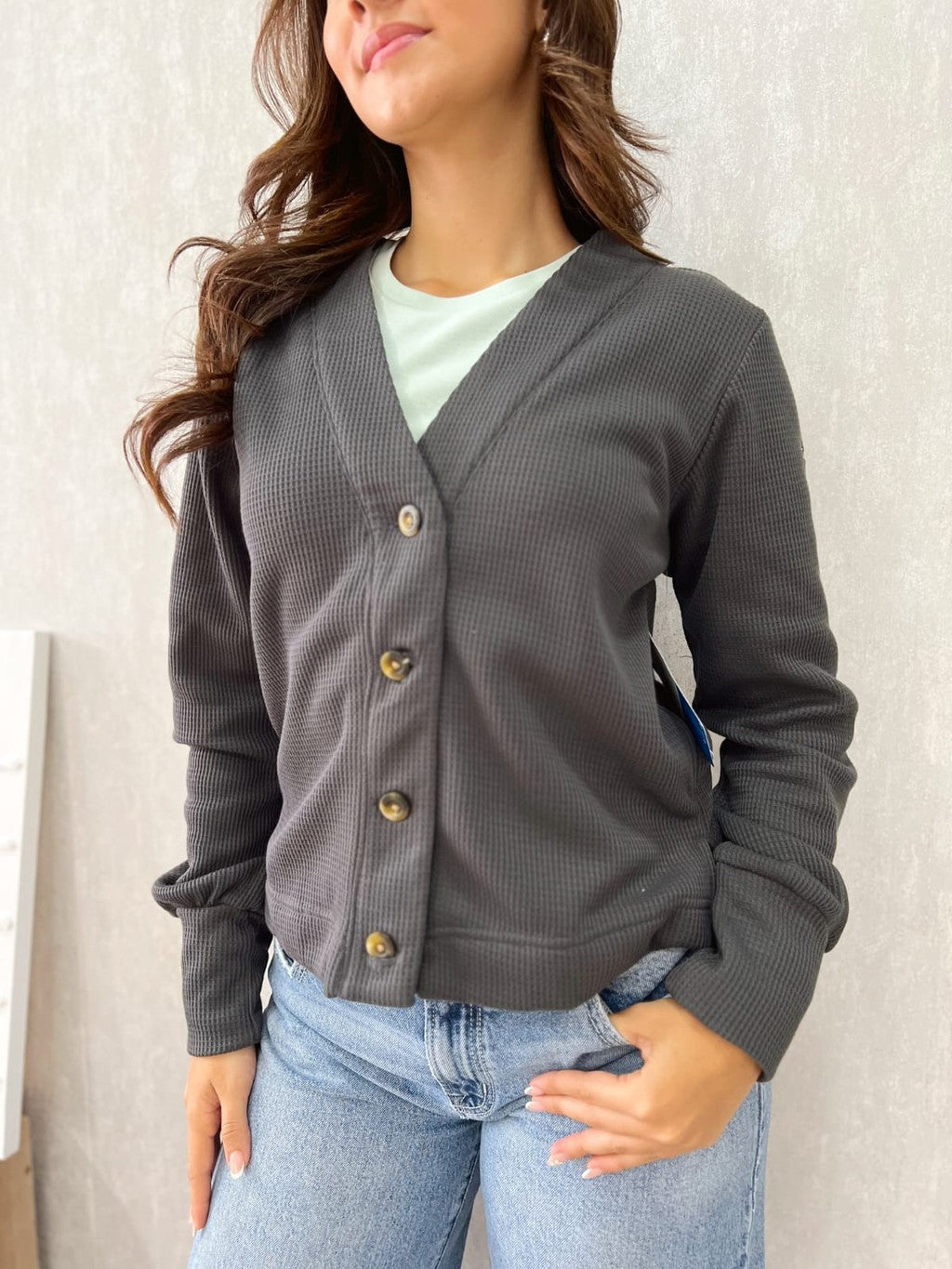 Columbia Holly Hideaway Waffle Cardigan